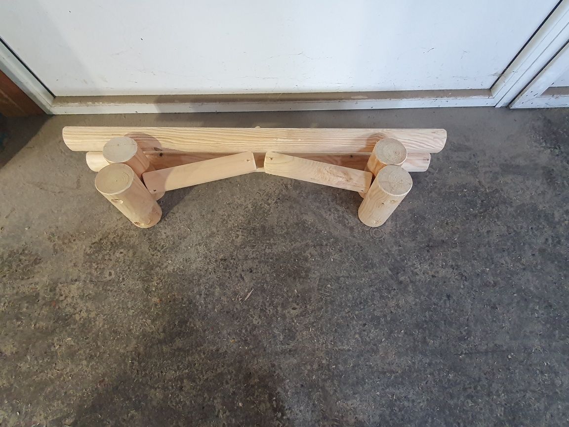 Ławka ogniskowa 120 cm – drewno szlifowane, własna produkcja