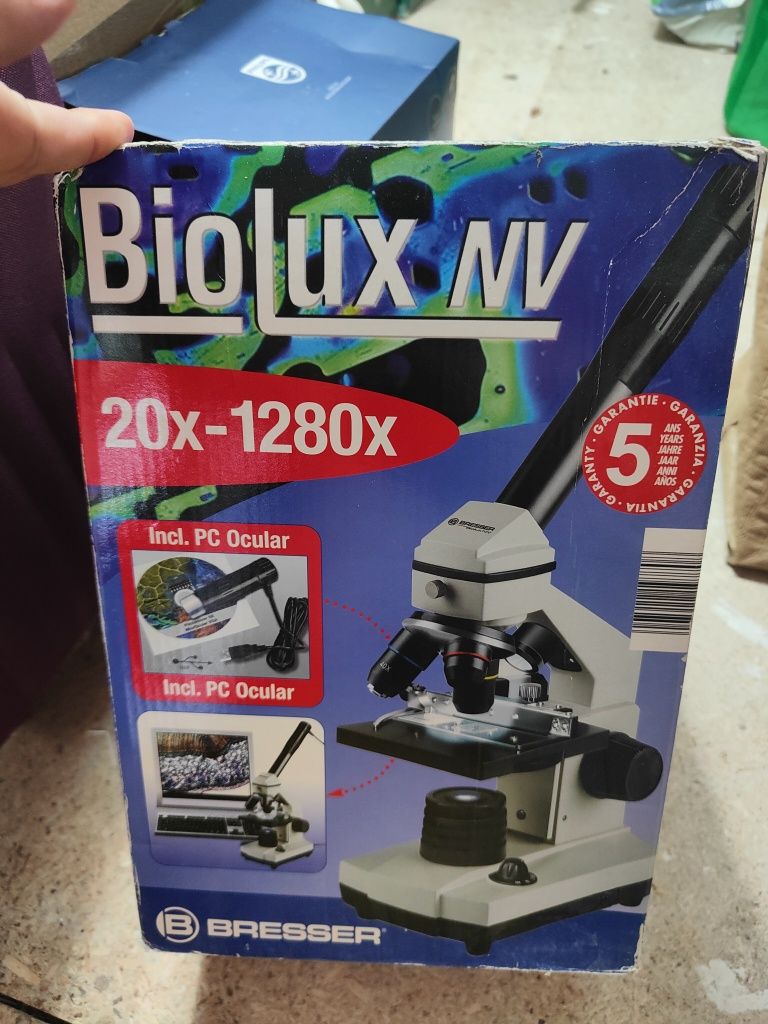 Mikroskop BRESSER Biolux NV 20x-1280x i Okular elektroniczny HD USB