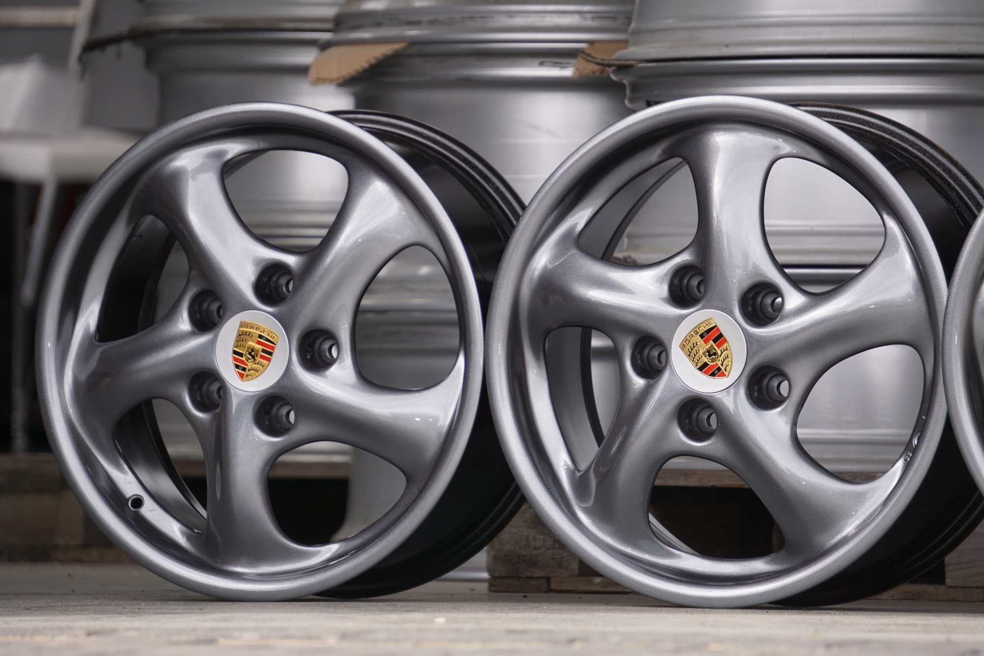 Alufelgi oryginal Porsche 996 7Jx17 et55 i 8,5Jx17 et50 grafitowe!