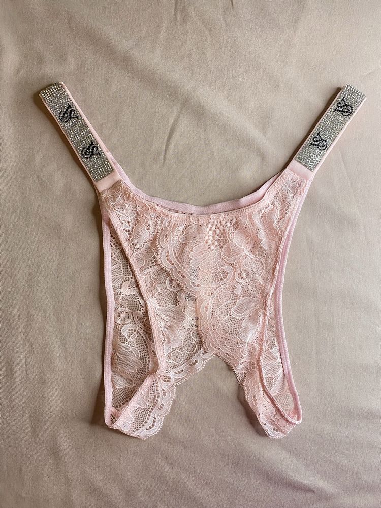 Трусики Victoria’s Secret Pink Вікторія Сікрет орігинал стрази камінці