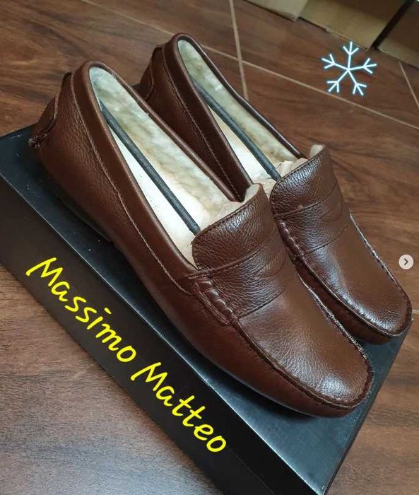 Мокасини зимові Massimo Matteo оригінал 42,5 43 43,5