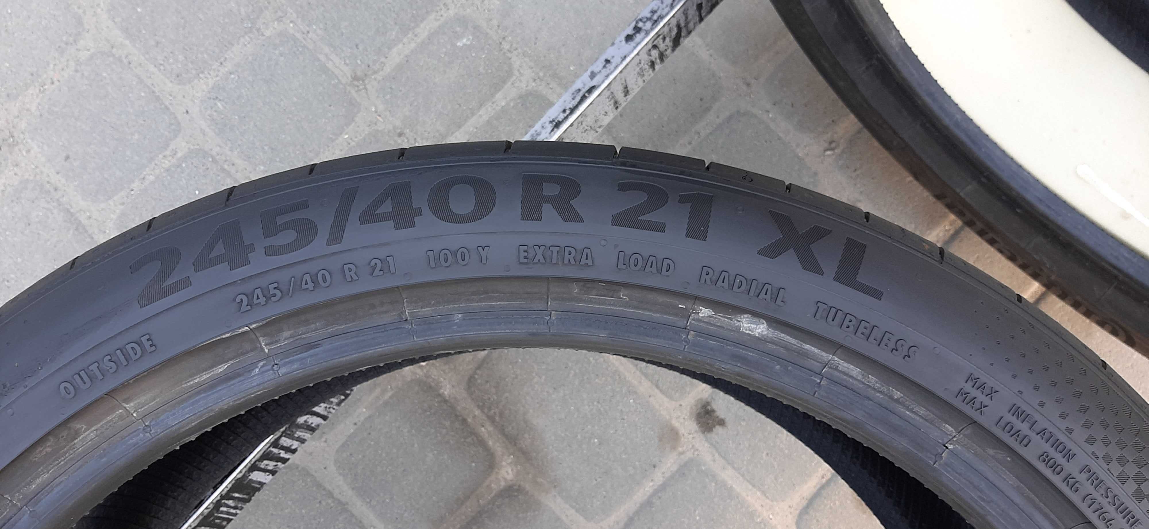 Резина літо 85% протектор Continental 245/40 R21 Sport Contact 6