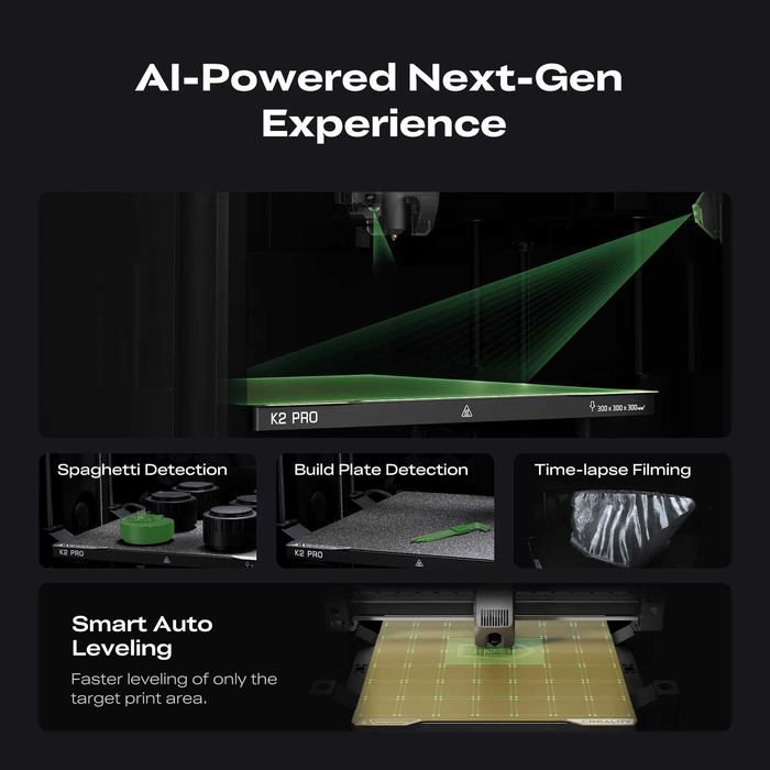 3D-принтер Creality K2 Pro Combo/ 30*30*30/АМС сестома (CFS)