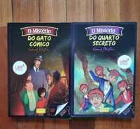 2 livros da coleção mistério de Enid Blyton