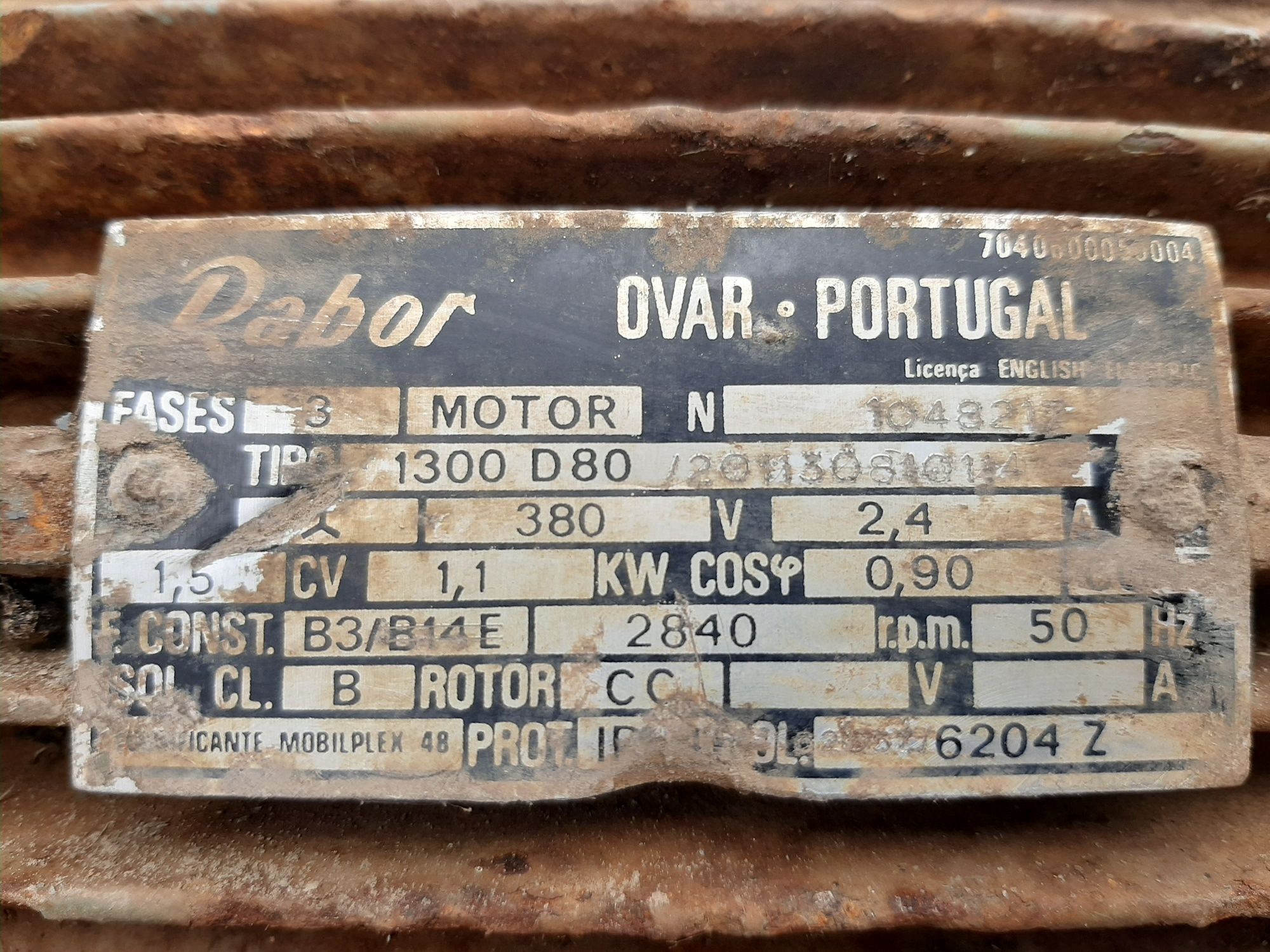 Motor de rega trifásico