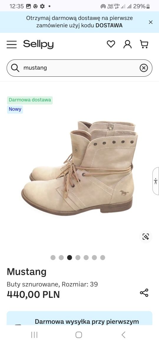 Mustang Kozaki dziewczęce, Botki, Kozaki zimowe, Taupe, Podszyte