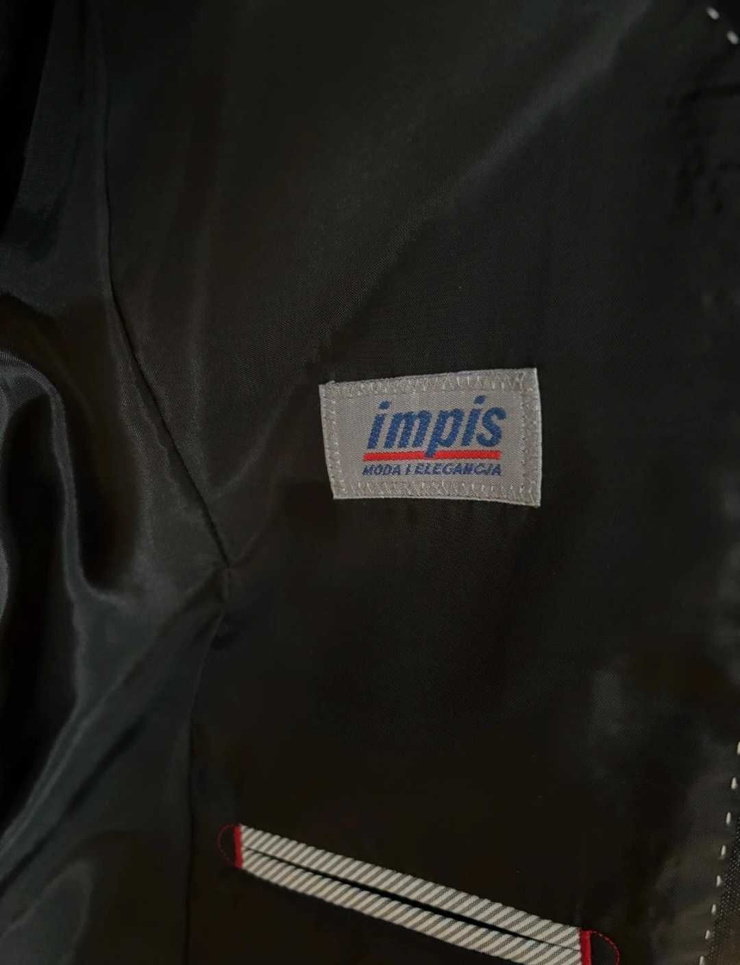 Granatowy garnitur Impis