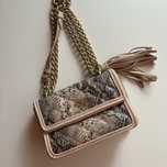 Guess luxe torebka torba chwost beżowa nude