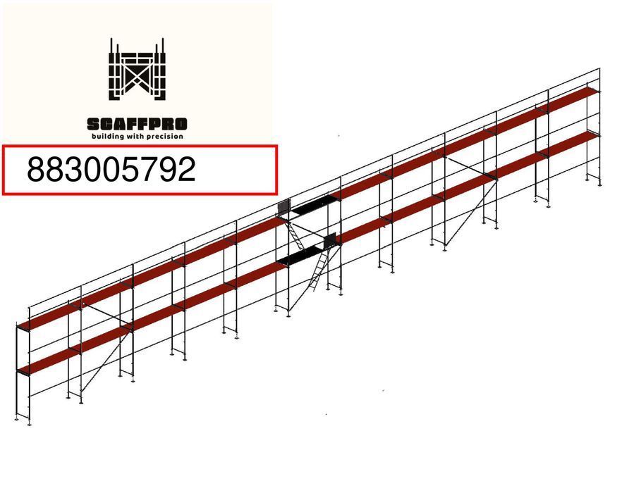 Rusztowanie 200 m2 system plettac pletak