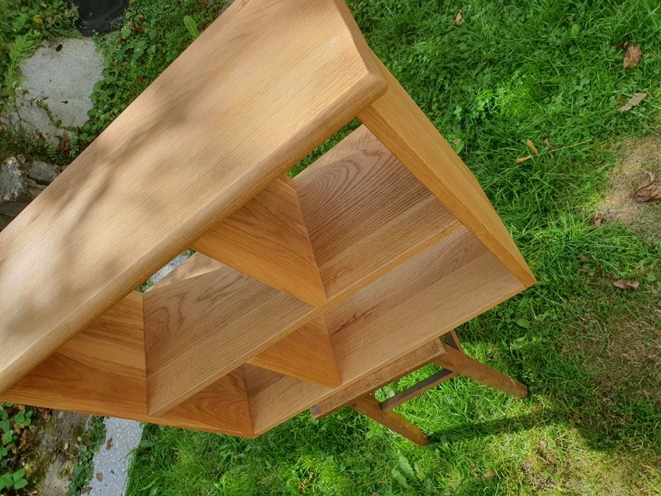 Półka dębowa półka na książki półka pokojowa dekoracja pokoju