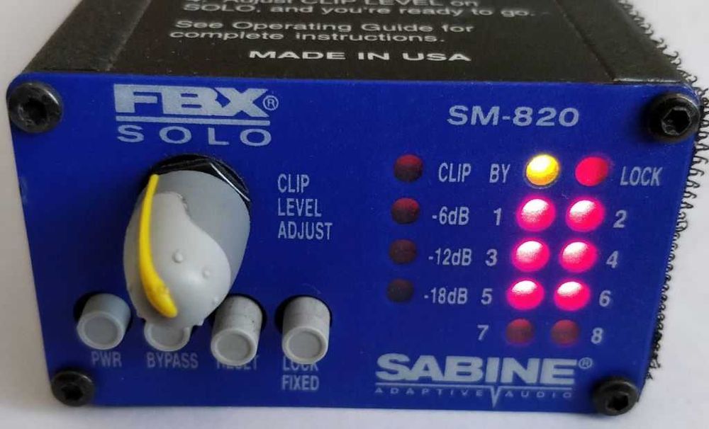 Eliminator sprzężeń Sabine FBX Solo SM820