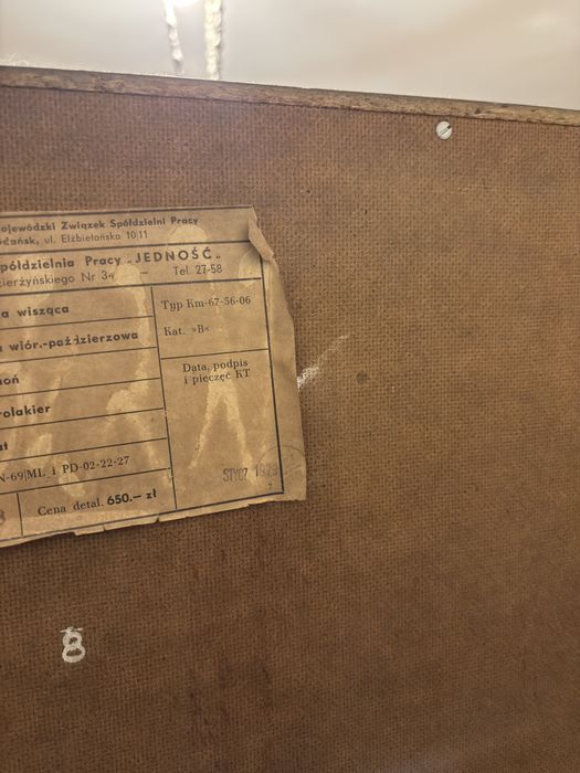 Meblościanka PRL „Jedność” Tczew, mahoń 1973 r., komplet