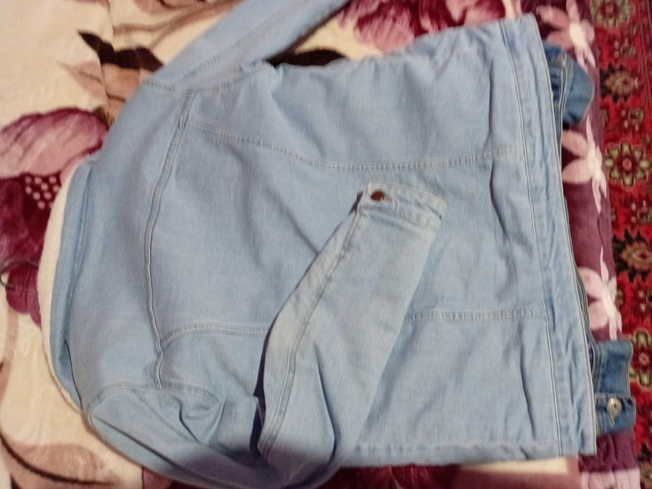 Чоловіча зимова дзинсова куртка