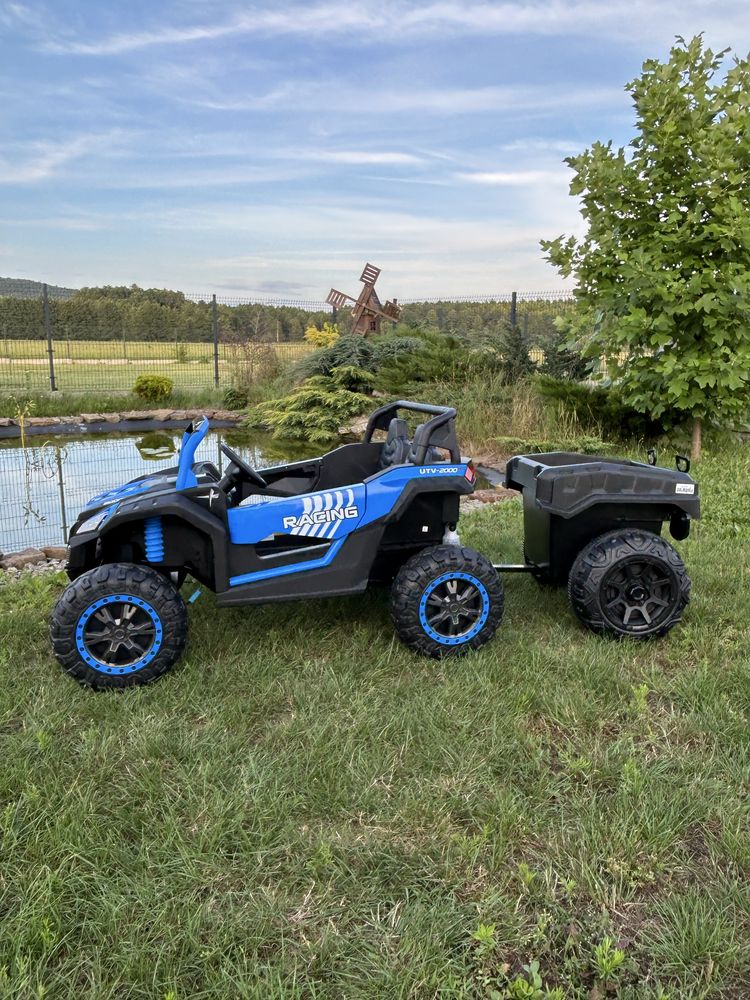 AUTO na Akumulator Dla Dzieci BUGGY 4X200W 24V + Przyczepka