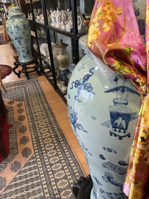 Vasos com tampa blue white classic style ,discrição abaixo