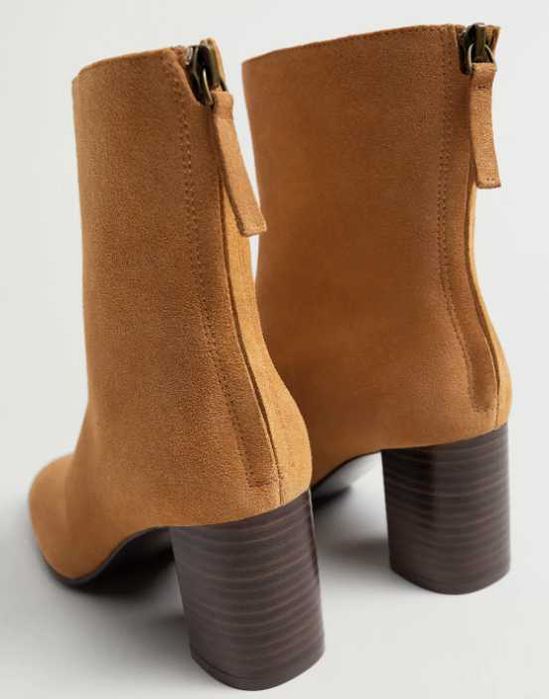 Жіночі напівчеревики, замшеві ботильйони, розмір - 39