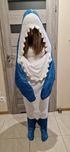 Rekin, piżama, przebranie, koc, kigurumi