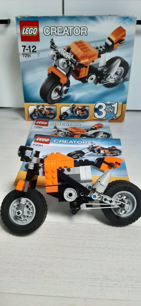 Lego creator 7291 motocykl 3w1 motor kompletny