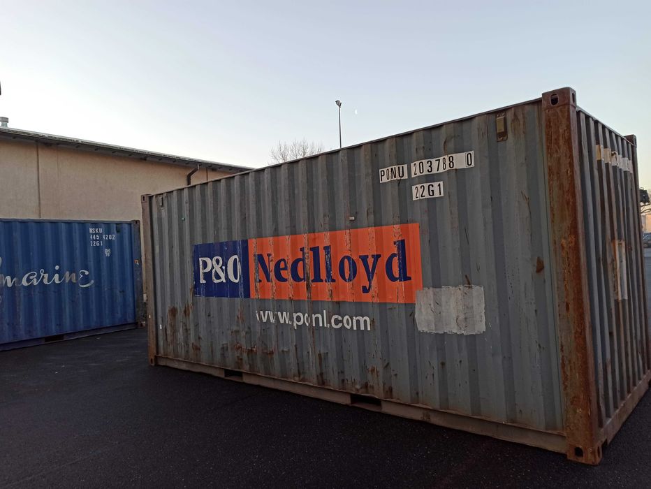 Kontener morski magazynowy używany w dobrym stanie 20'DC lok. Wrocław