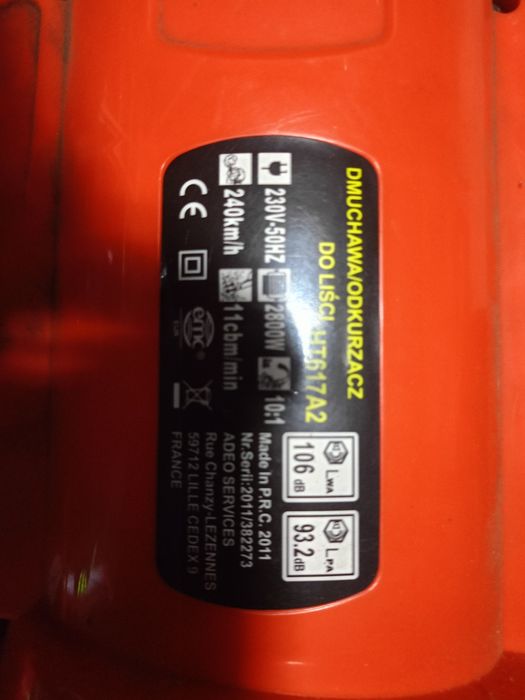 Odkurzacz,dmuchawa do liści