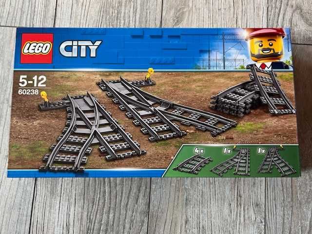 Lego 7897 + 60205 + 60238 Pociąg Pasażerski + dodatkowe tory , train