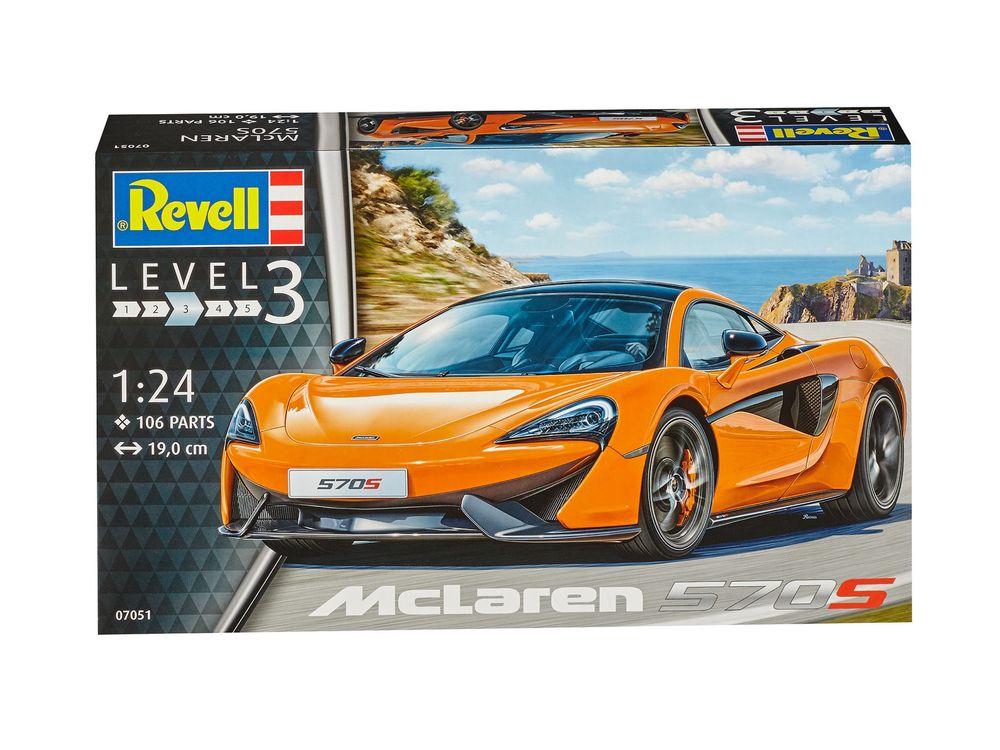 Model do sklejania samochód Mclaren 570S Revell 07051