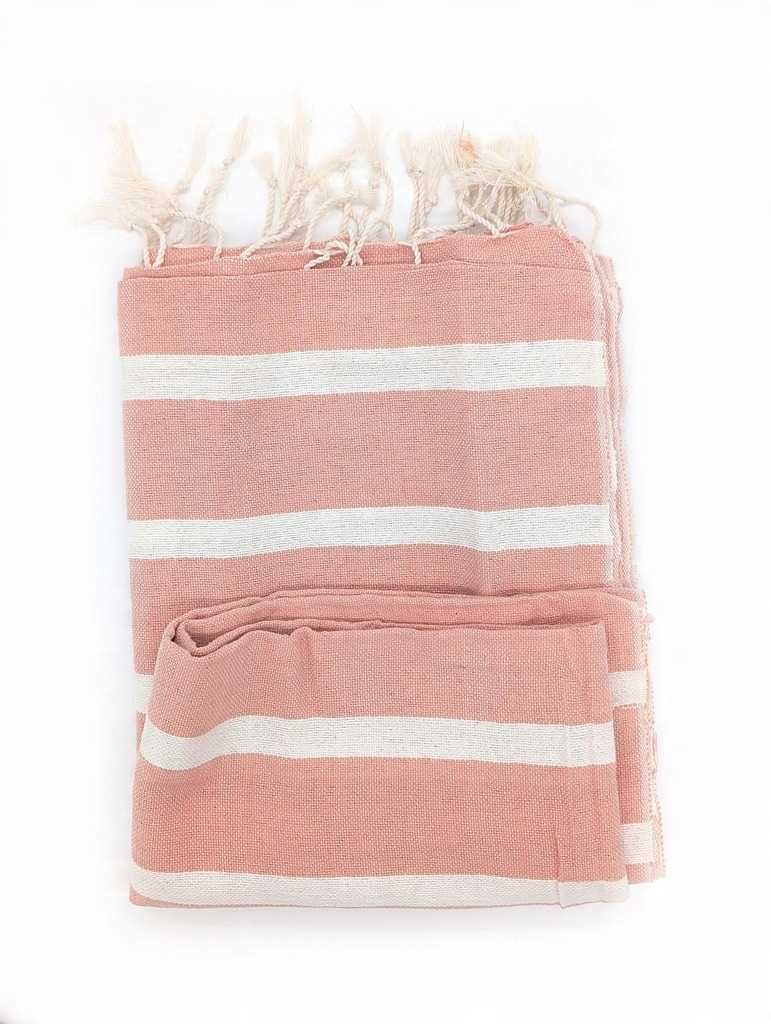 Ręcznik plażowy hammam na plażę kocyk boho z frędzlami sauna pareo