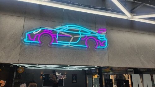 PORSCHE 911 GT3 RS obraz neon LED na ścianę