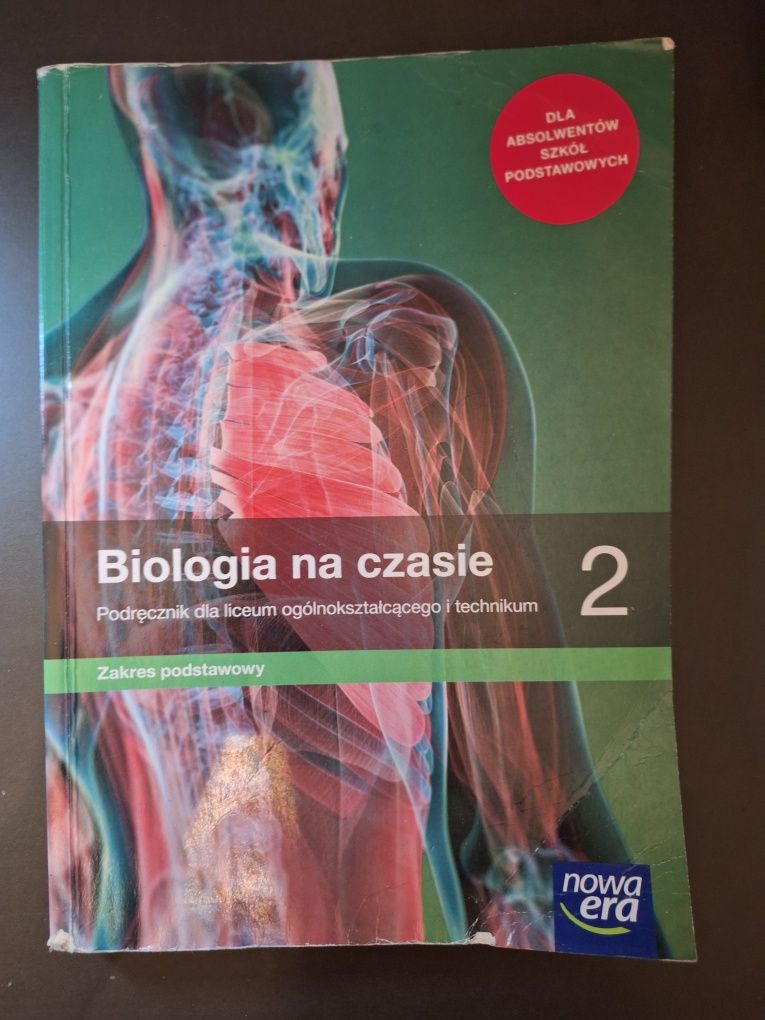 Biologia na czasie - podręcznik dla uczniów klas 2 liceów i techników