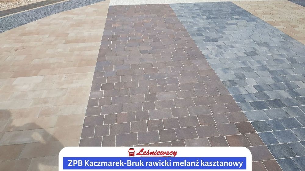 Kostka brukowa Bruk Rawicki-melanż kasztanowy na podjazd ZPB Kaczmarek