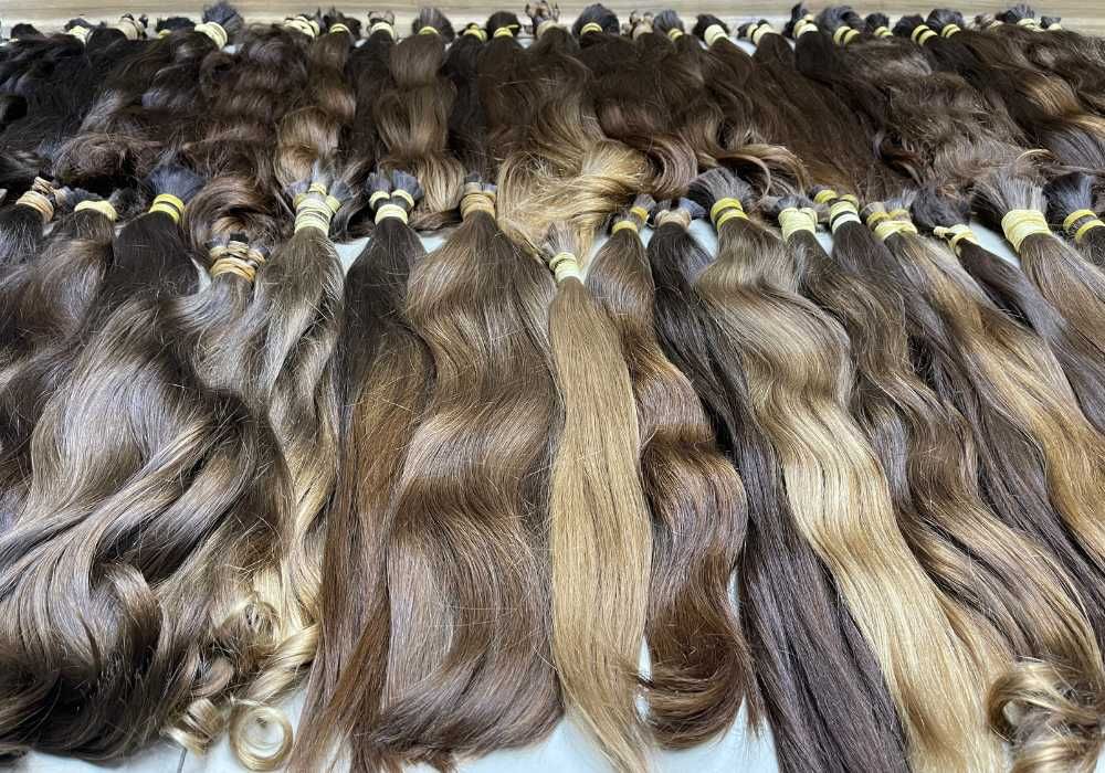 100% натуральне слов'янське волосся, купити волосся для нарощення