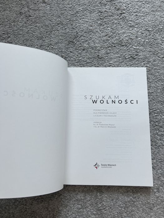 ,,Szukam Wolności” podrecznik religia klasa 1