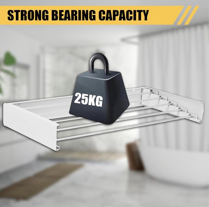 Nowy KENSBRO rozsuwany metalowy wieszak na ręczniki,suszarka,max 25 kg