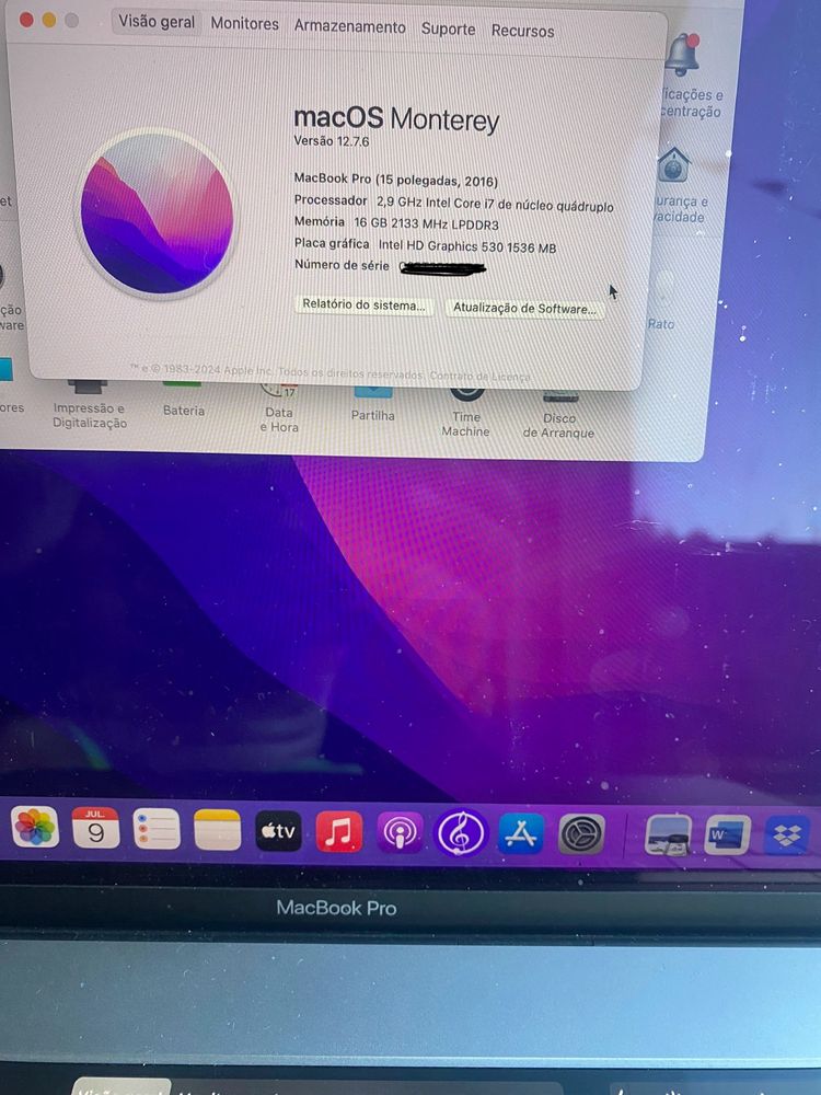MacBook Pro 15 Touchbar 2016