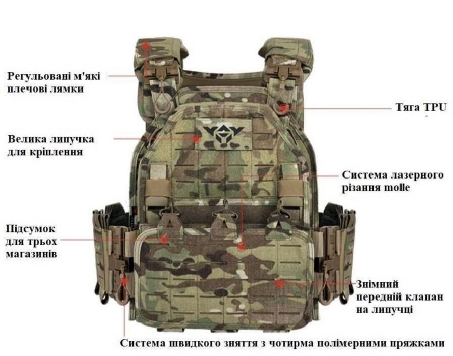 Плитоноска комуфляж