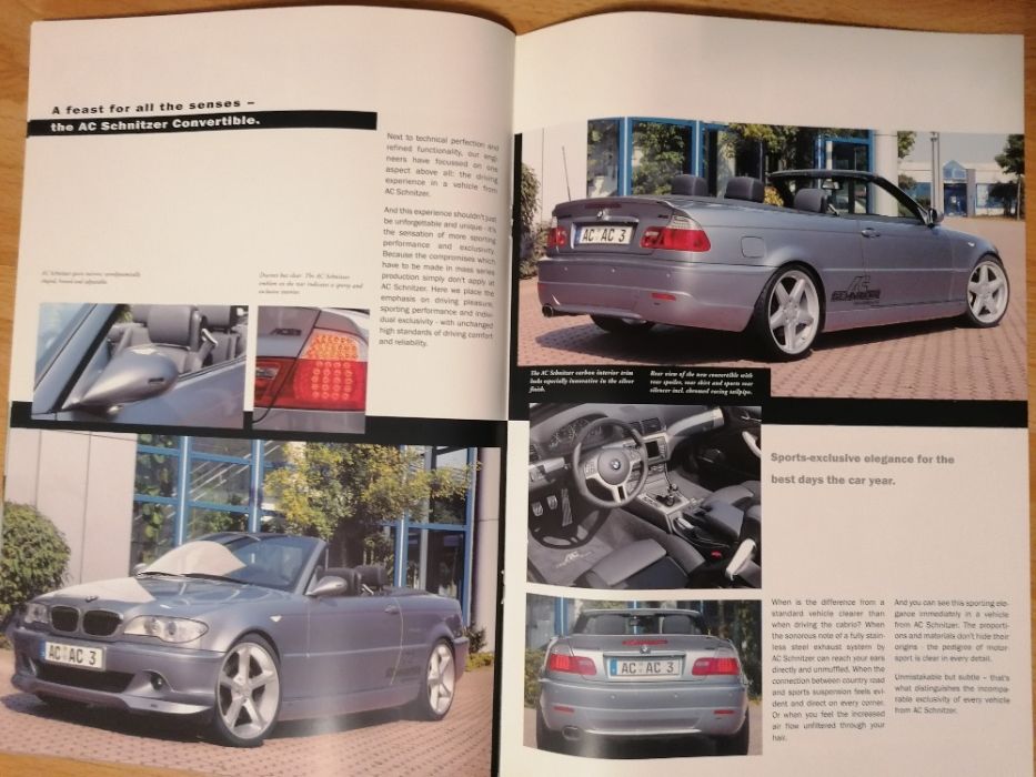 Prospekt BMW E46 3 ACS3 Schnitzer Sedan,Cabrio Touring.