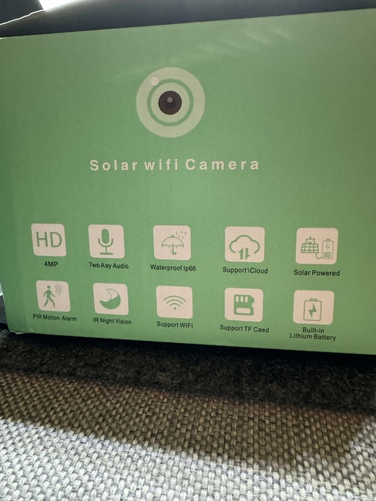 Kamera zewnętrzna solarna WiFi 4MP