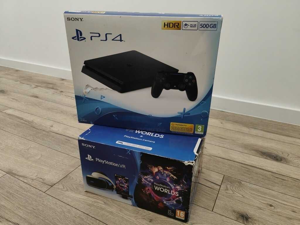 Sony PS4 slim + VR + gry