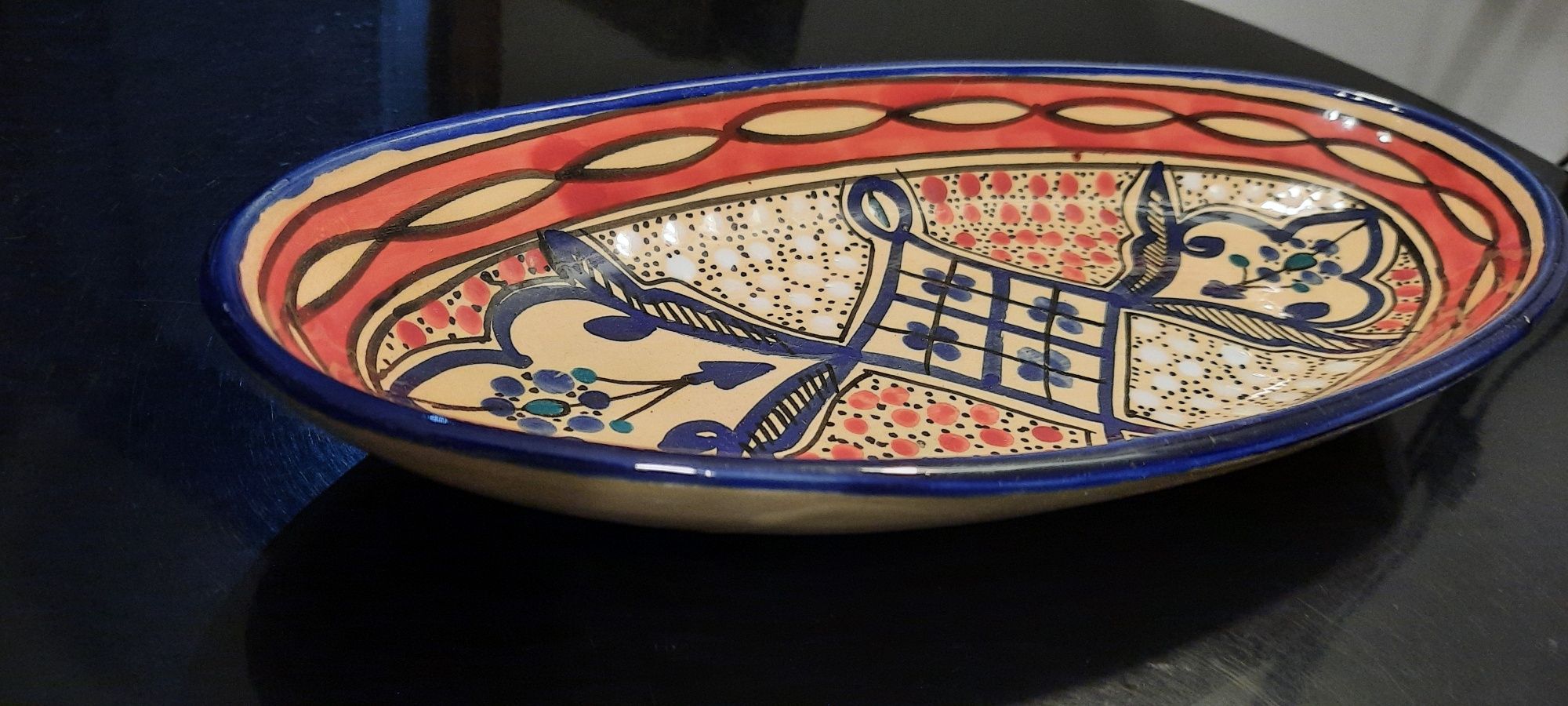 Półmisek ceramiczny ręcznie malowany