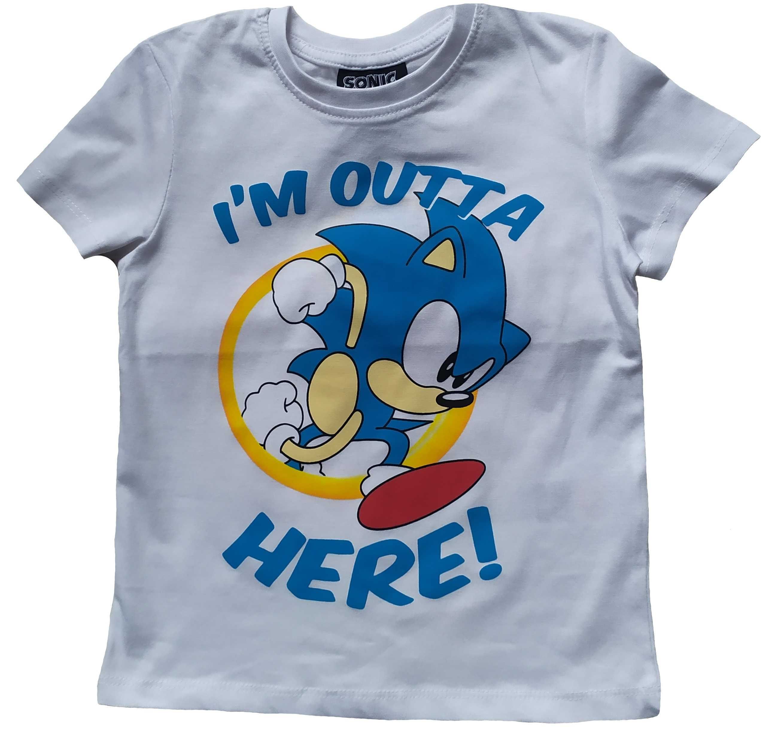 SONIC bluzka t-shirt biały 134