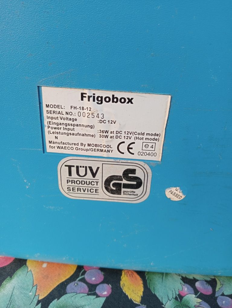 Lodówka turystyczna 12V Frigobox cold hod