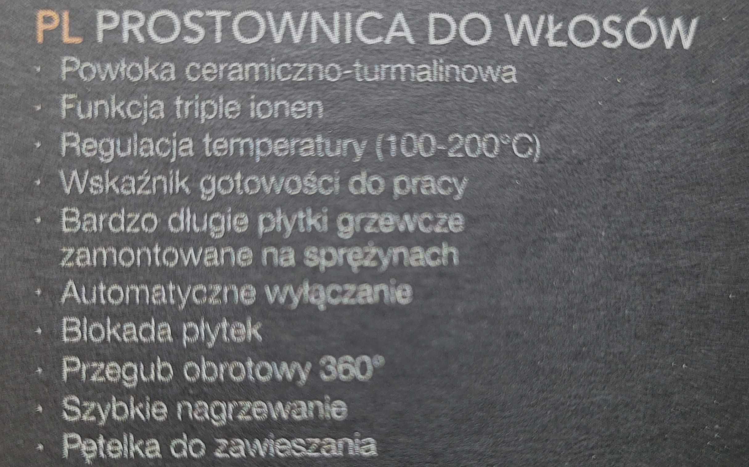 Prostownica do włosów ceramiczna powłoka szybkie nagrzewanie Rita Ora
