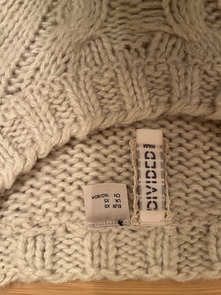 Sweter w warkoczowy splot H&M XS