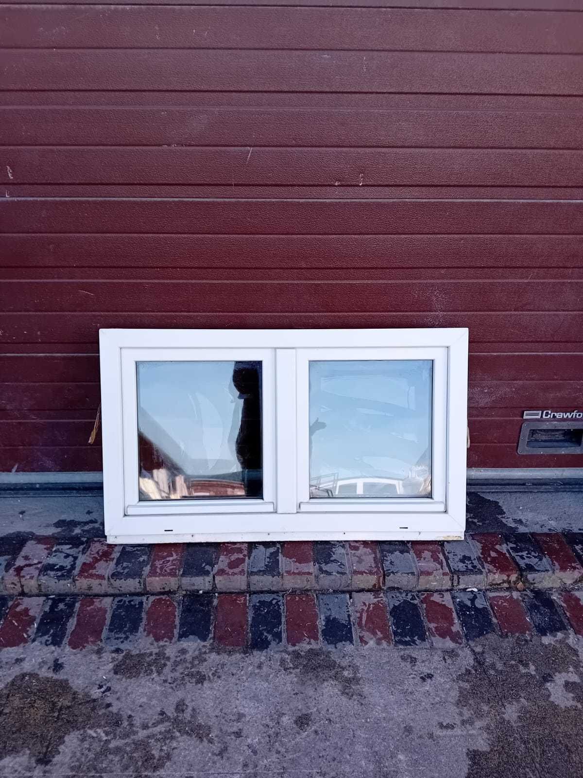 Okna 118x67 dwuskrzydłowe pcv plastikowe okno DOWÓZ CAŁY KRAJ
