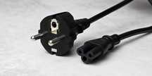 Кабель живлення 220 V CEE 7/7 - IEC C5, 3pin 1.2-1.8 м (є у кількості)