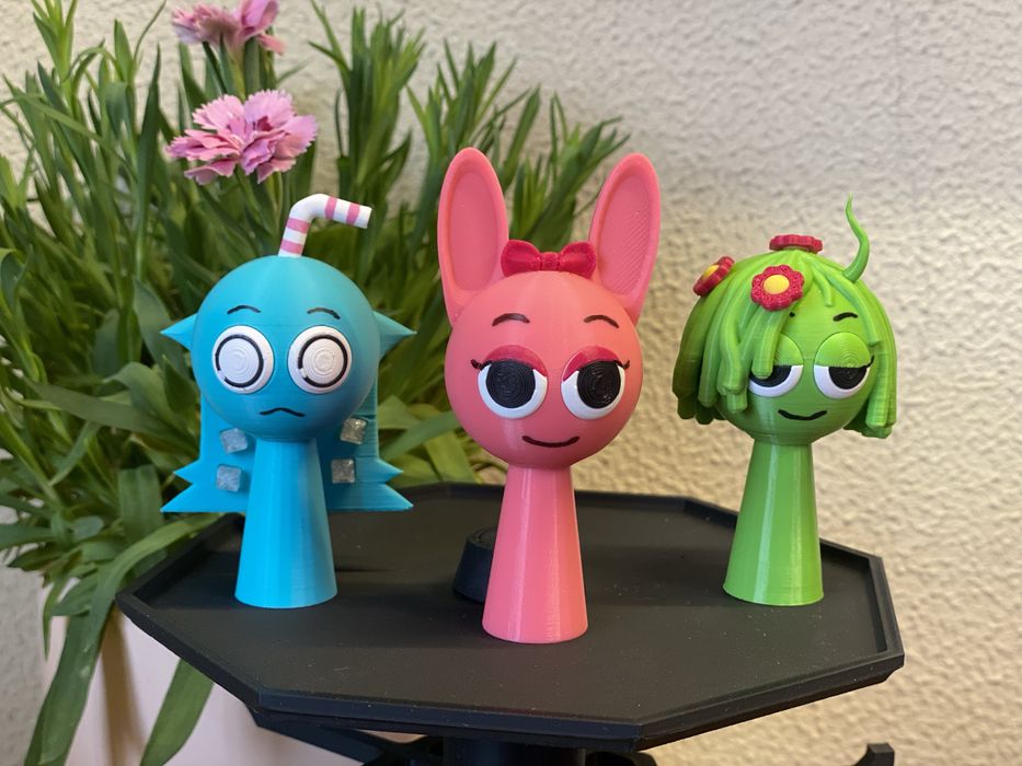 Sprunki Спрункі Aqua, Pinki, Veneria 3д друк! Якість супер!