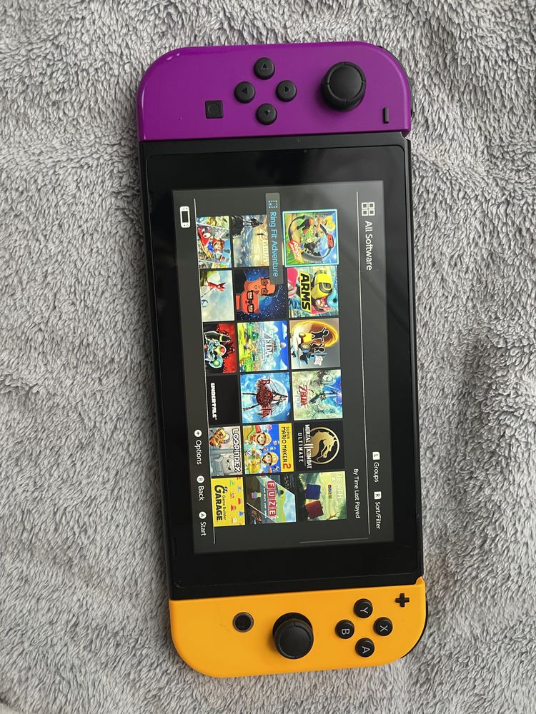 Nintendo Switch Neon Purple-Orange