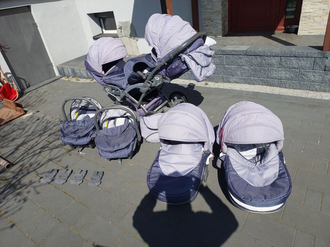 Wózek  bliźniaczy, rok po roku 3 w 1 Tako Omega