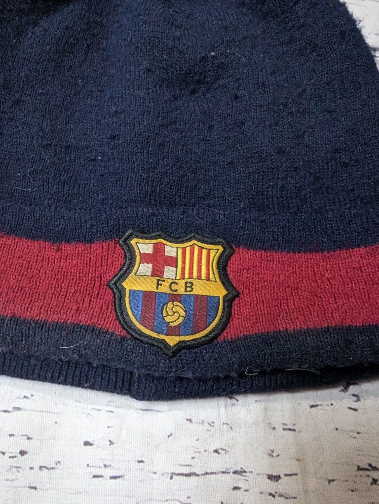 Czapka fc Barcelona barca beanie hat zimowa