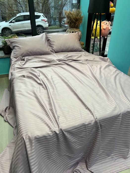 Страйп-сатин  постільна білизна